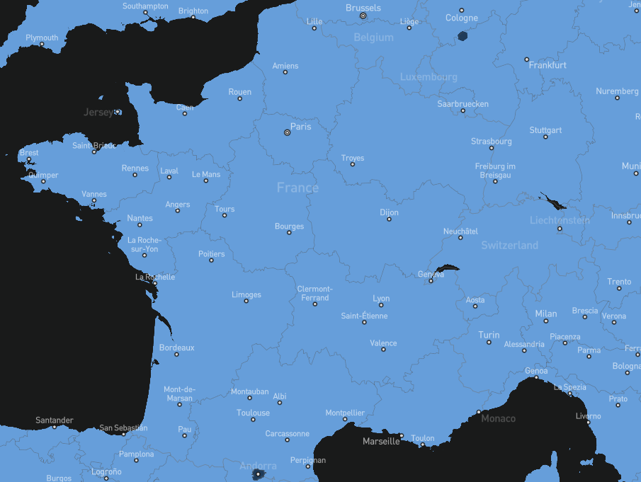 Carte de couverture en France